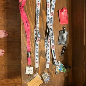 Carnival Pink Lanyard with ID Holder - Carnival